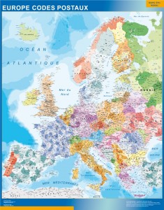 Carte Europe Codes Postaux
