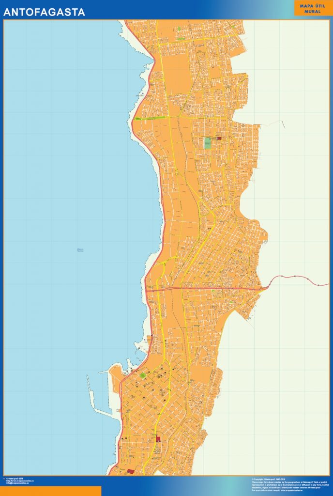Carte Antofagasta Chili