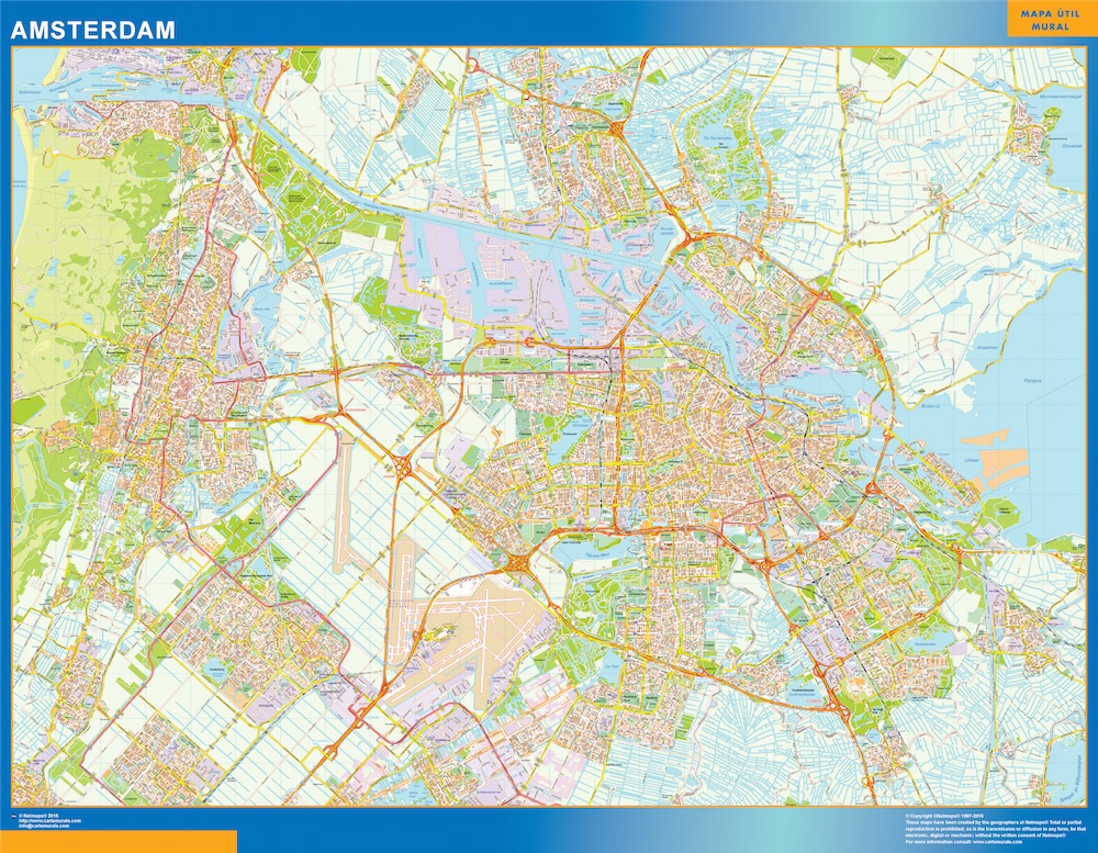 Carte urbaine Amsterdam
