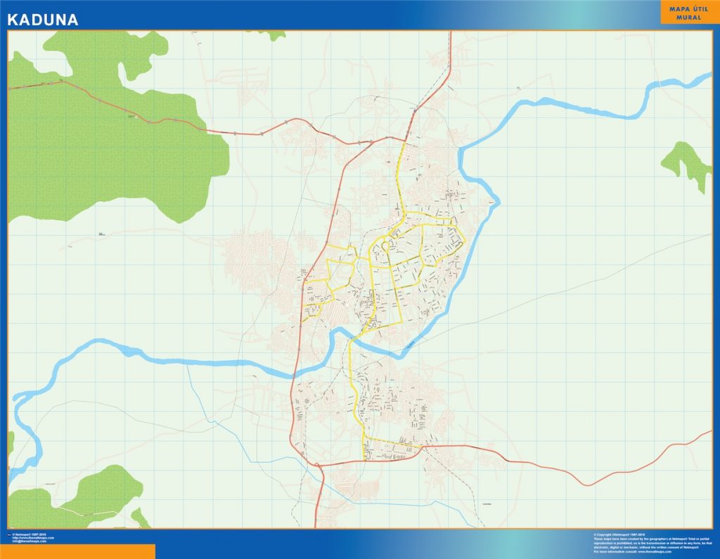 Carte urbaine Kaduna