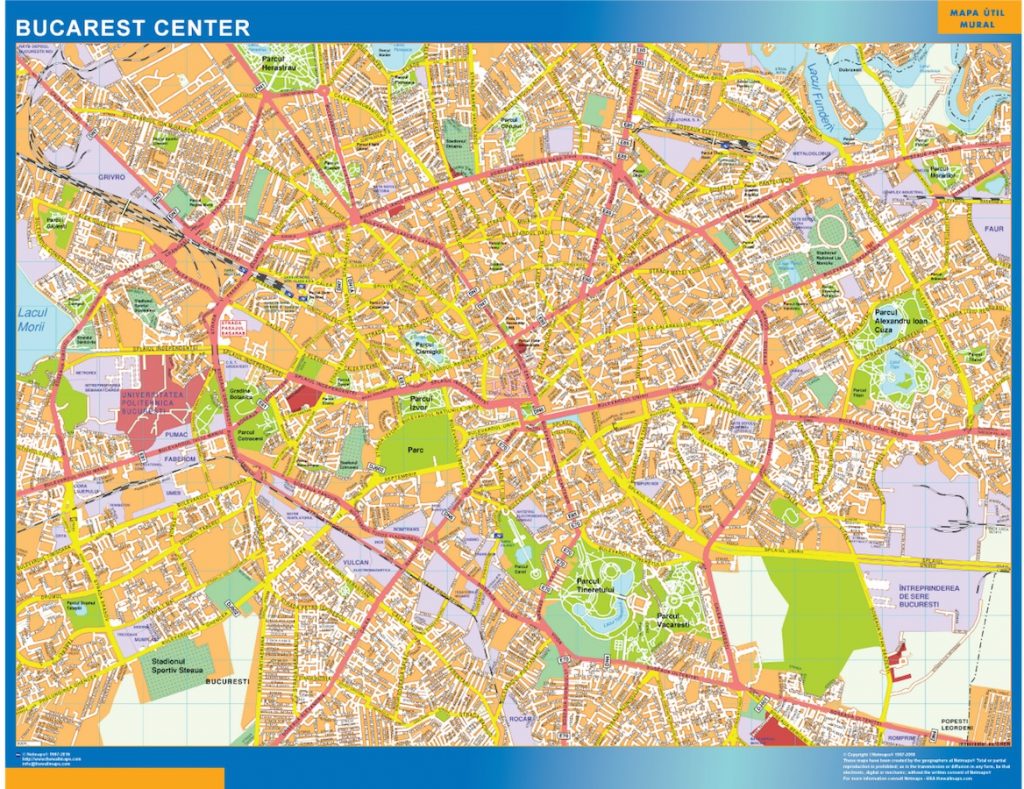 Carte Bucarest centre ville