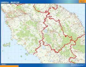Carte Umbria Italie