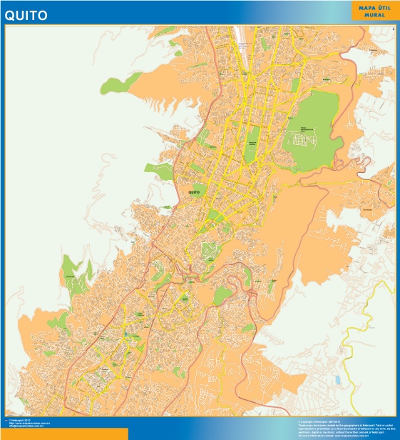 Carte urbaine Quito