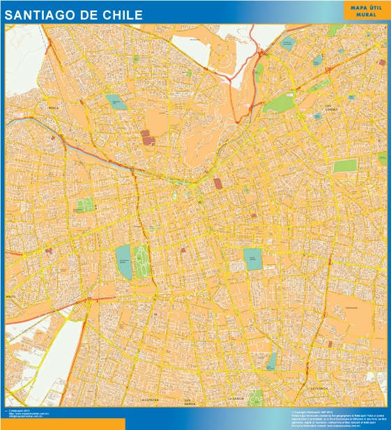 Carte urbaine Santiago De Chile