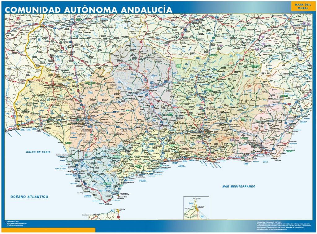 Carte Andalucia