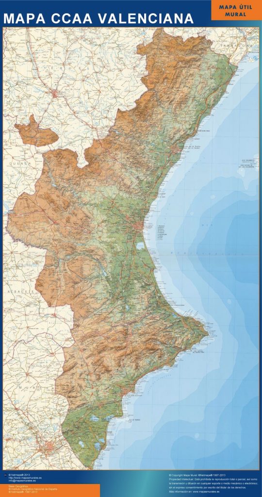 Carte Region Valenciana