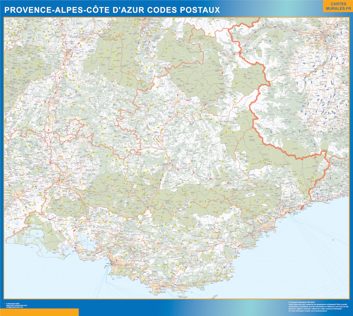 e Provence-alpes cote azur codes postaux