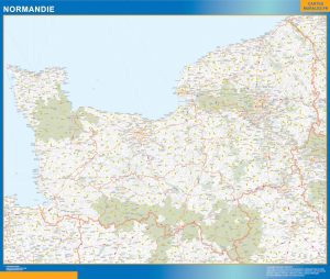 Carte Region Normandie
