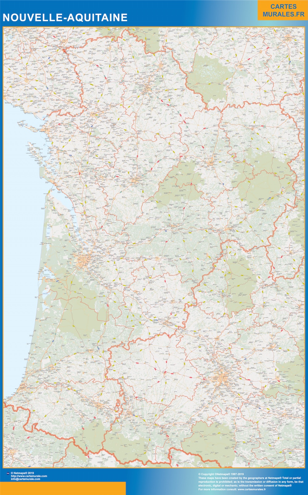 Carte Region Nouvelle Aquitaine