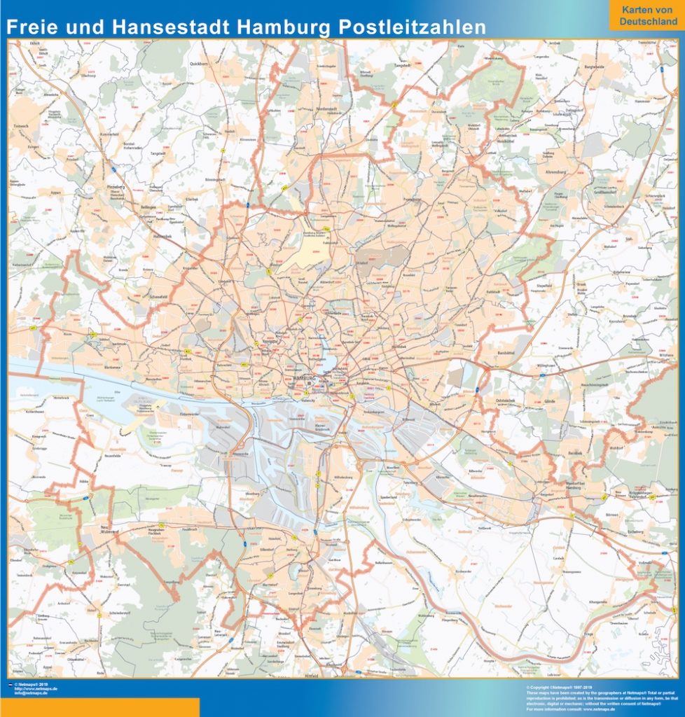 Freie und Hansestadt Hamburg codes postaux
