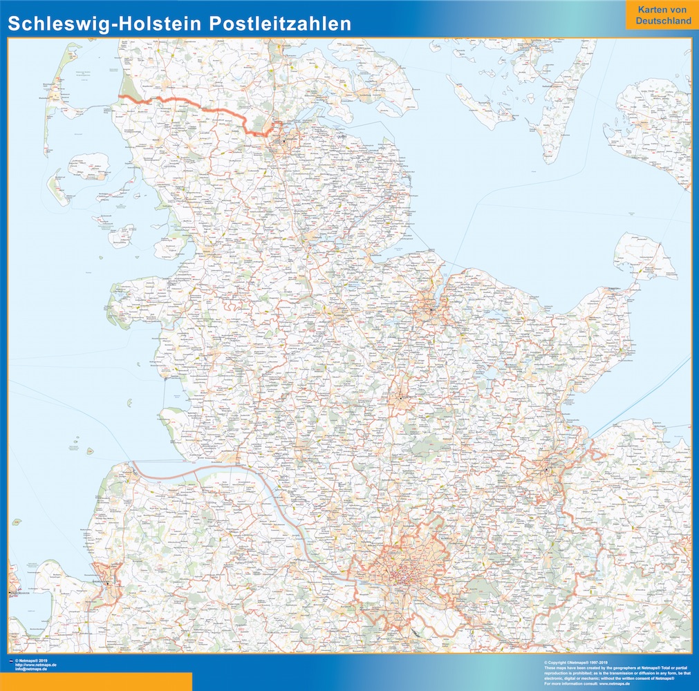 Schleswig Holstein codes postaux